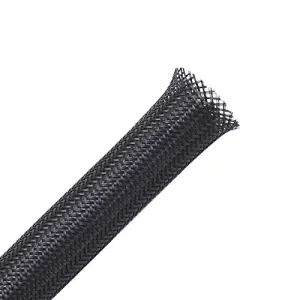 100ft - 1/4 inch PET Expandable Braided Sleeving – Black – Alex Tech braided cable sleeve