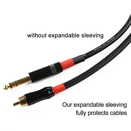 100ft - 1/4 inch PET Expandable Braided Sleeving – Black – Alex Tech braided cable sleeve