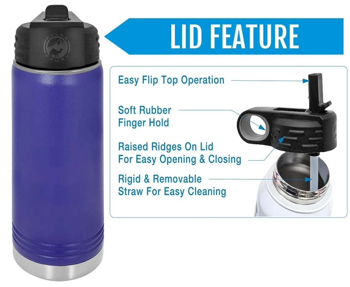 20oz Light Blue Water Bottles