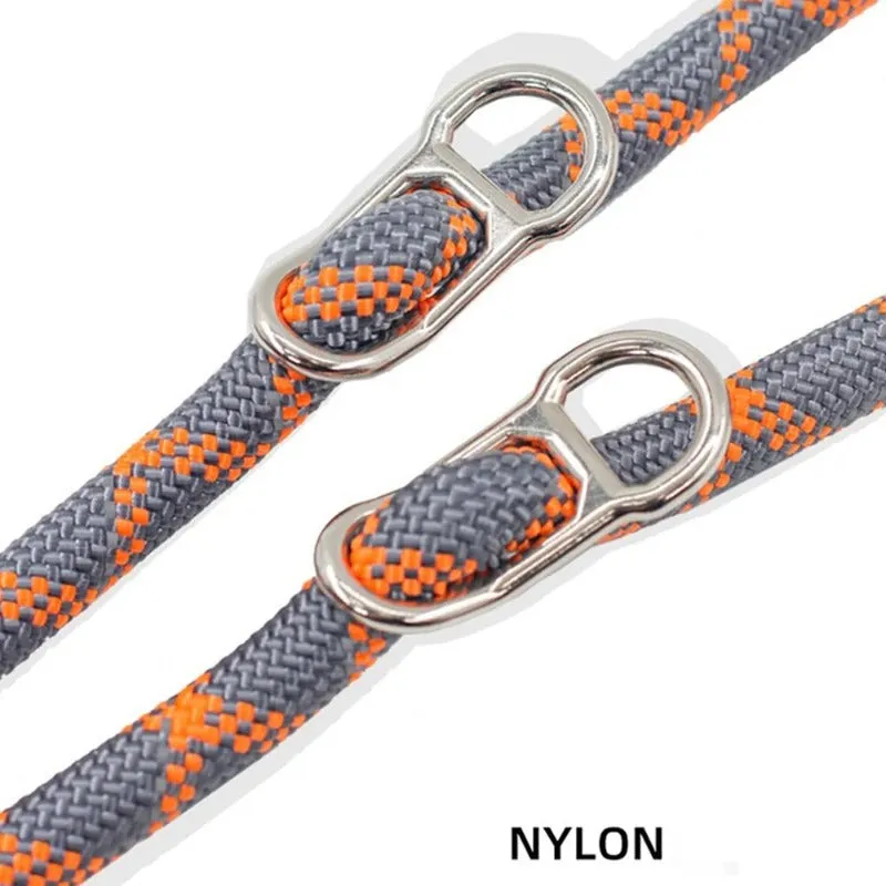 2.6M Hands Free Dog Slip Leash Multifunctional Dog Training Leads Nylon Double Leash