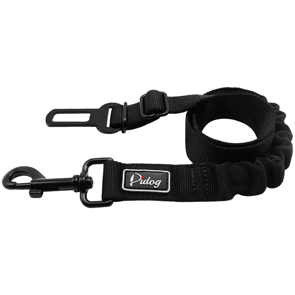 Adjustable Pet Seat Belt - Safety Leads Vehicle Seat-belt Harness with Elastic Bungee Leash