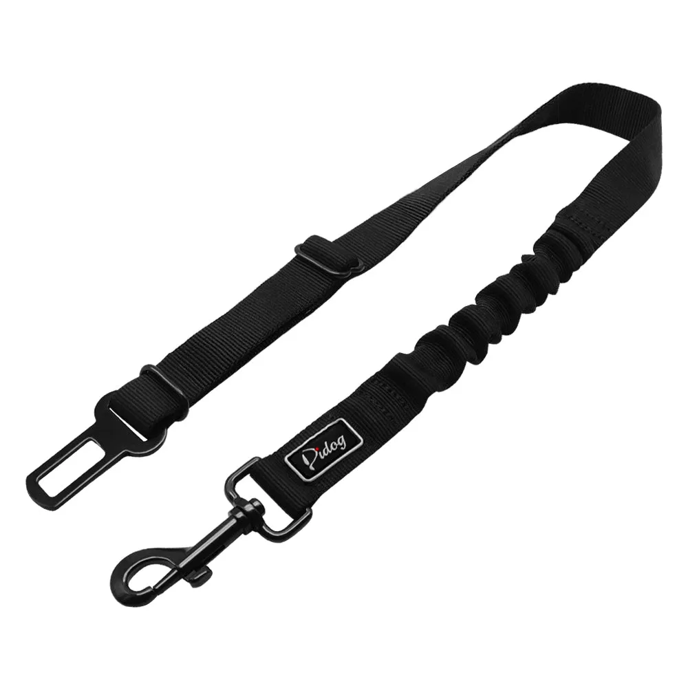 Adjustable Pet Seat Belt - Safety Leads Vehicle Seat-belt Harness with Elastic Bungee Leash
