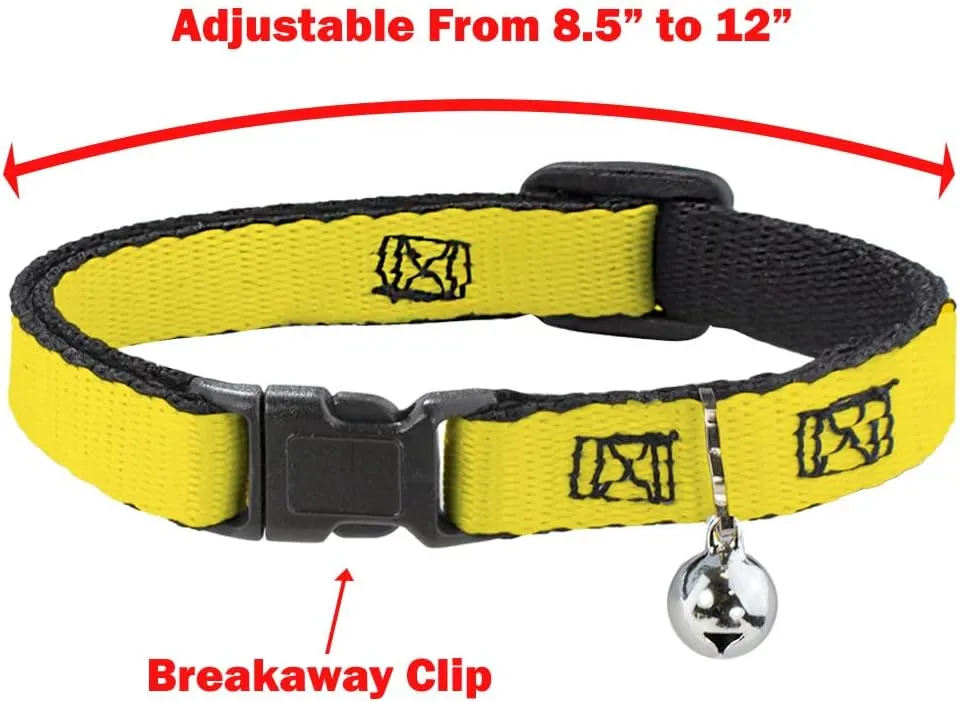 Cat Collar Breakaway Camo Blue 8 to 12 Inches 0.5 Inch Wide
