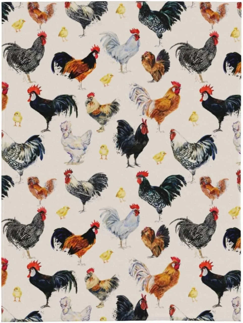 Chicken Blanket Super Soft Fleece Throw Blanket Warm and Cozy Lightweight Bed Blanket for Couch, Sofa, Camping, and Travel All Season Blankets Gifts 50"x40"