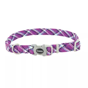 Coastal Pro Active Adjustable Woven Reflective Dog Collar L Woven Violet