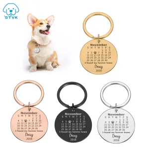 Custom Dogs Name Calendar Tags