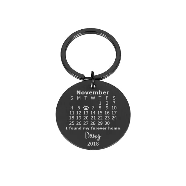 Custom Dogs Name Calendar Tags