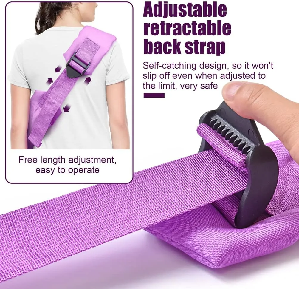 Dog Cat Sling Carrier Adjustable Padded Shoulder Strap with Large Zipper Pocket & Mesh Pocket for Outdoor Travel