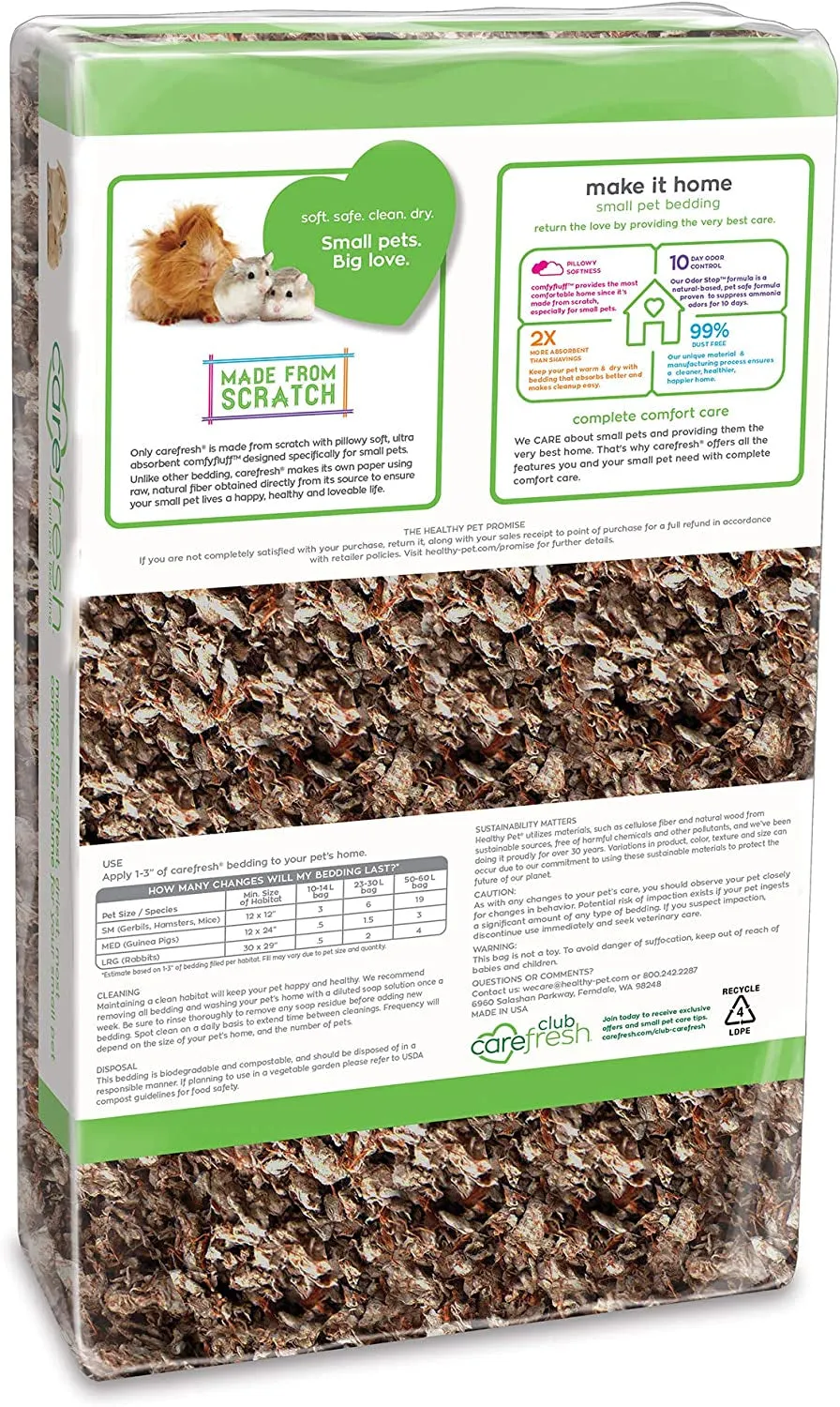Dust-Free Natural Paper Small Pet Bedding