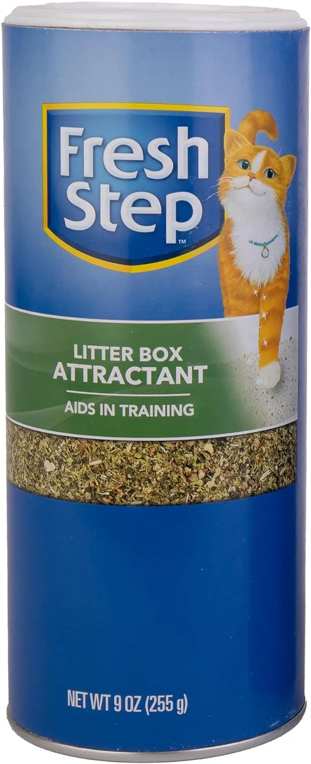 Fresh Step Cat Litter Box Attractant Powder for Training Cats | Natural Training Aid for Cats and Kittens | Great Way to Keep Your Home Clean and Train Your Pet | 9 Ounces - 3 Pack