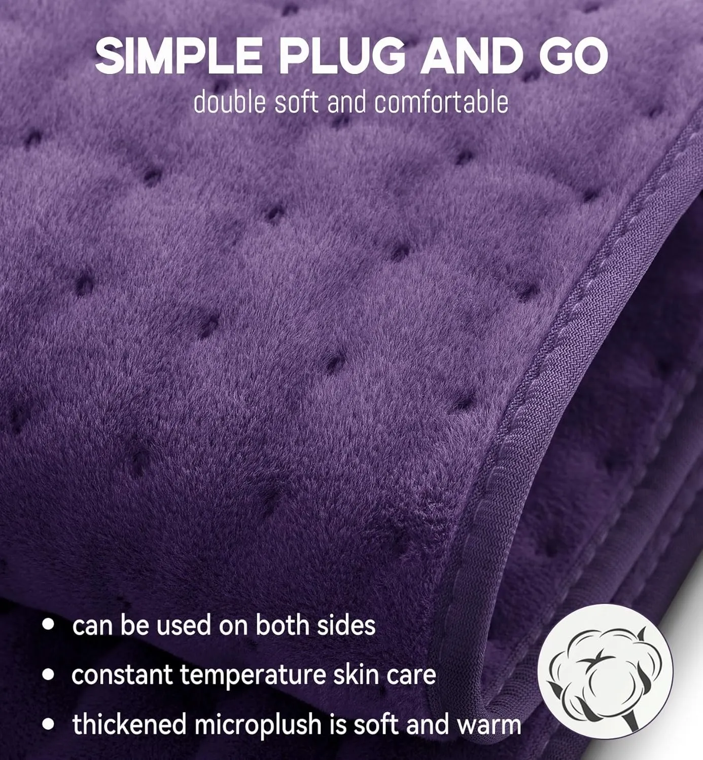 Heating Pad for Back, Cramps, Neck Pain Relief, Moist Dry Heat Options Heat Pads with 6 Heat Settings, 4 Timer Settings, Auto Shut-Off, Machine Washable, 17" x 33", Christmas Gifts for Women, Grandma