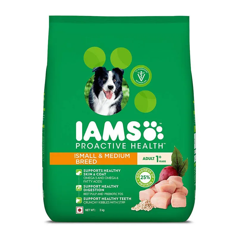 IAMS Proactive Health Adult Small and Medium Breed (1  Yrs) Chicken, Dry Dog Food