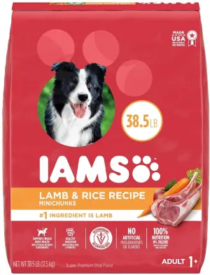 Iams ProActive Health Lamb & Rice Mini Chunks Adult Dry Dog Food - 38.5 lb Bag