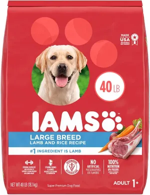 Iams ProActive Health Large Breed Lamb & Rice Adult Dry Dog Food - 40 lb Bag