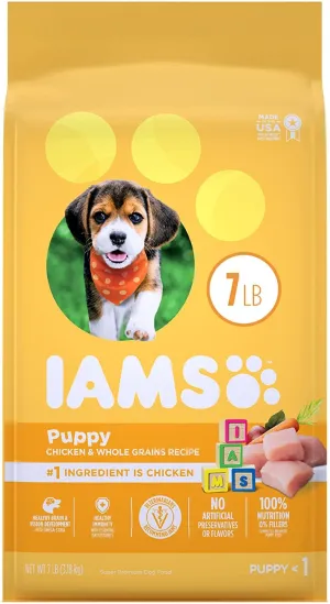Iams ProActive Smart Chicken, Fruits and Berries Puppy Dry Dog Food - 7 lb Bag