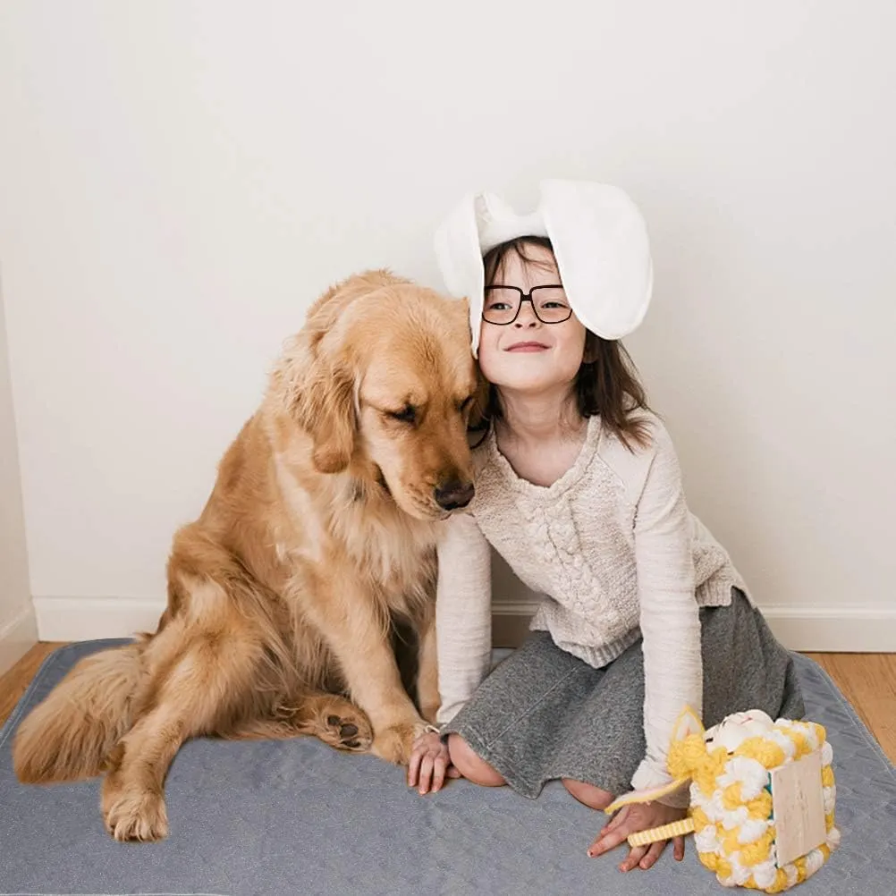 KOOLTAIL Washable Pee Pads for Dogs - Waterproof Dog Mat Non-Slip Puppy Potty Training Pads, Reusable Whelping Pads for Dog Crate PlayPen