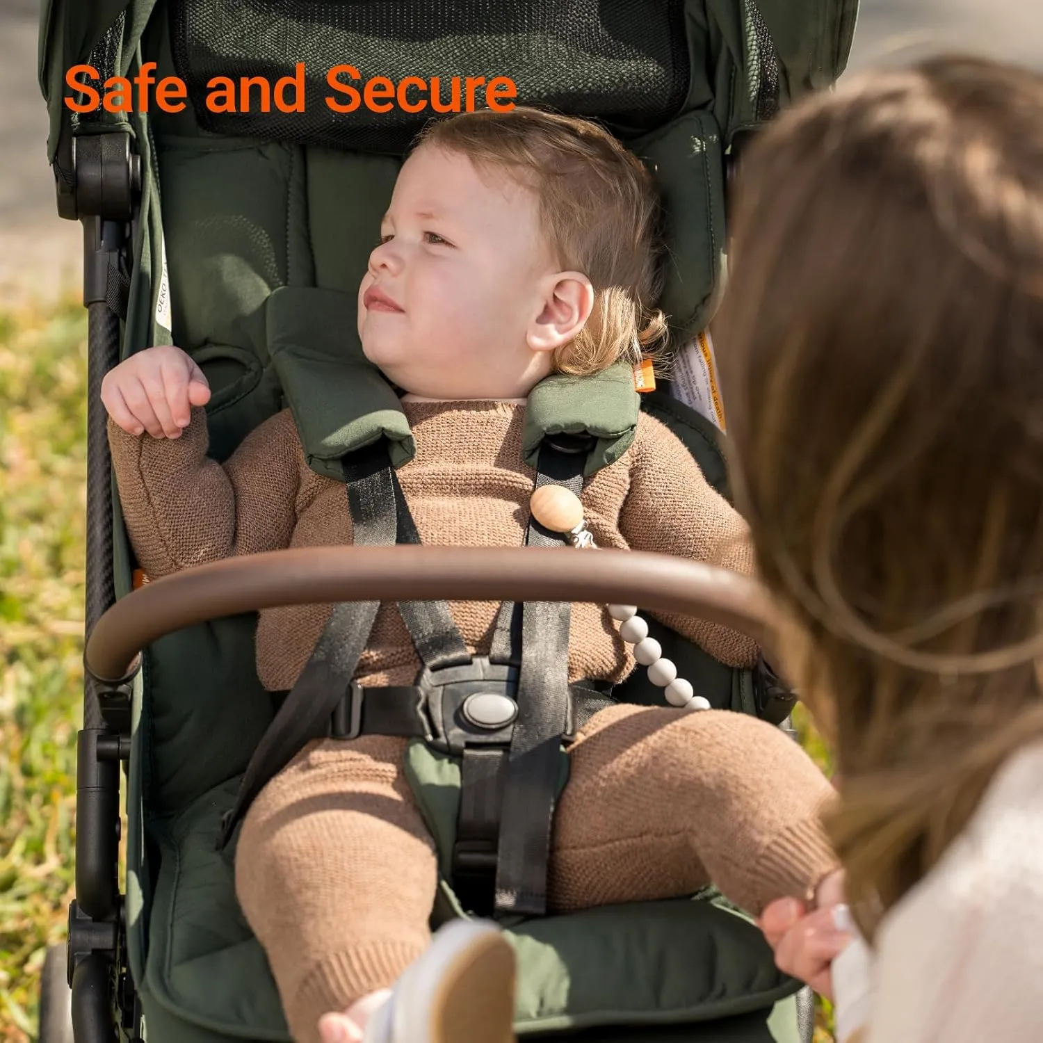 Lightweight Baby Travel Stroller with Carbor Fiber Frame, Compact & Airplane-Friendly, One-Handed Folding Design, 11.6 lbs, Perfect for Toddlers, Green