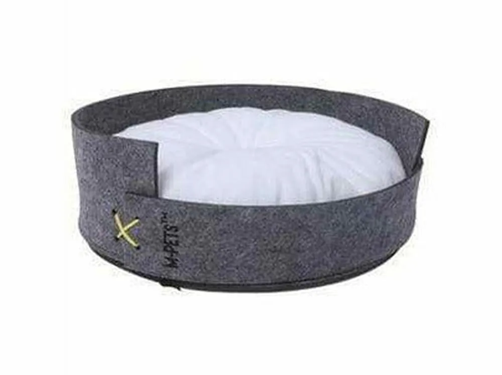 MAUI FELT BASKET YELLOW & GRAY