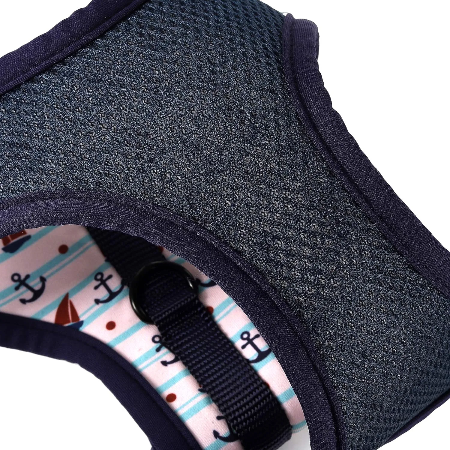 Mile High Life Step in Dog Harness for Small Dogs No Pull, Easy Get on Air Mesh Vest Harness, Adjustable Easy Closures Both Neck and Chest (White, L Chest 21.6"-43.2")