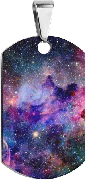 Nebula Pet ID Tags Personalized Stainless Steel Dog and Cat Tags Cute Collar Tag Dog Tags