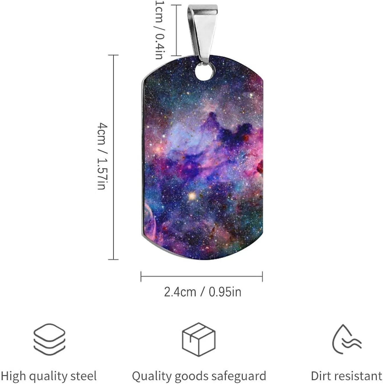 Nebula Pet ID Tags Personalized Stainless Steel Dog and Cat Tags Cute Collar Tag Dog Tags