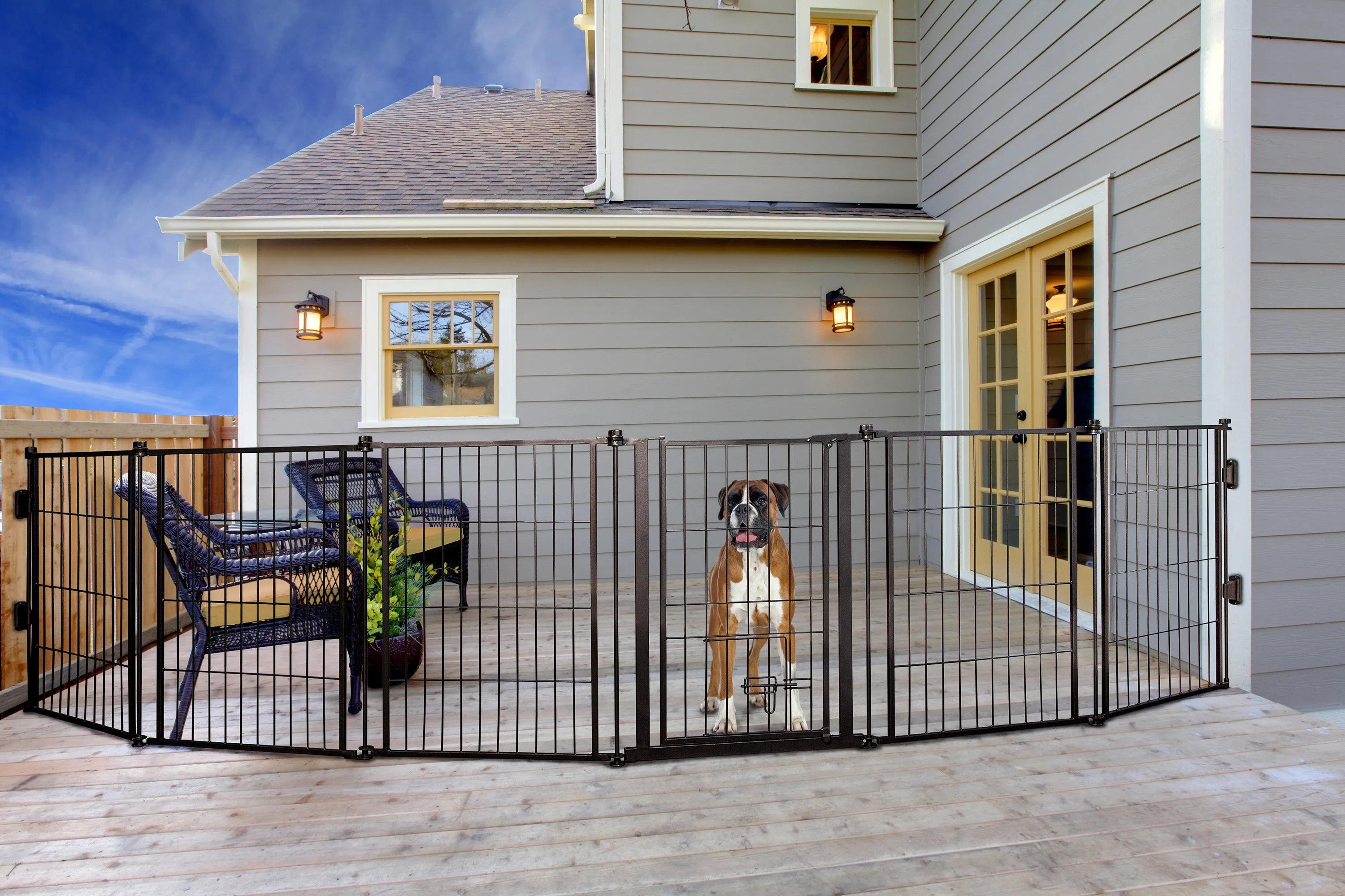 Outdoor Super Wide Pet Pen & Gate
