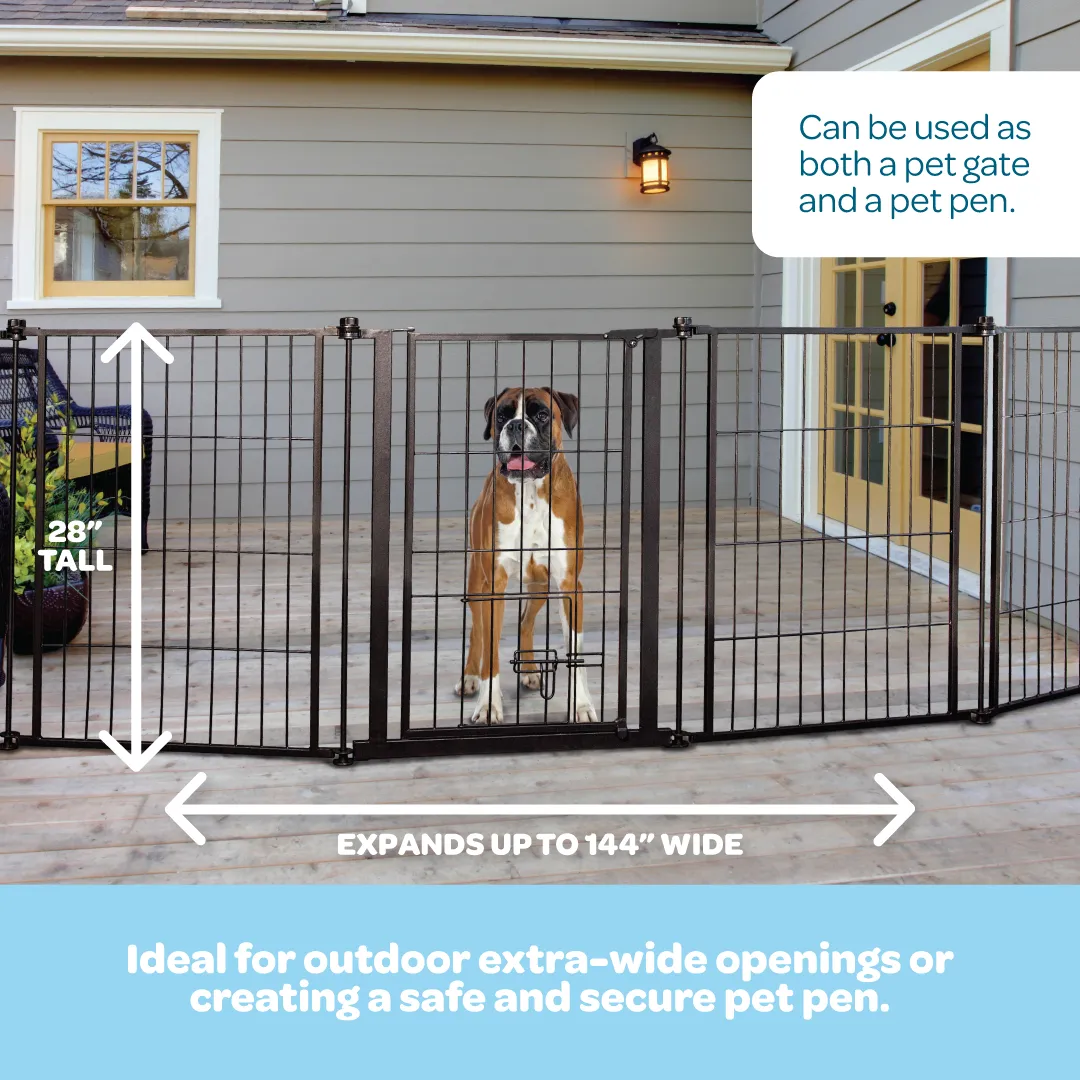 Outdoor Super Wide Pet Pen & Gate
