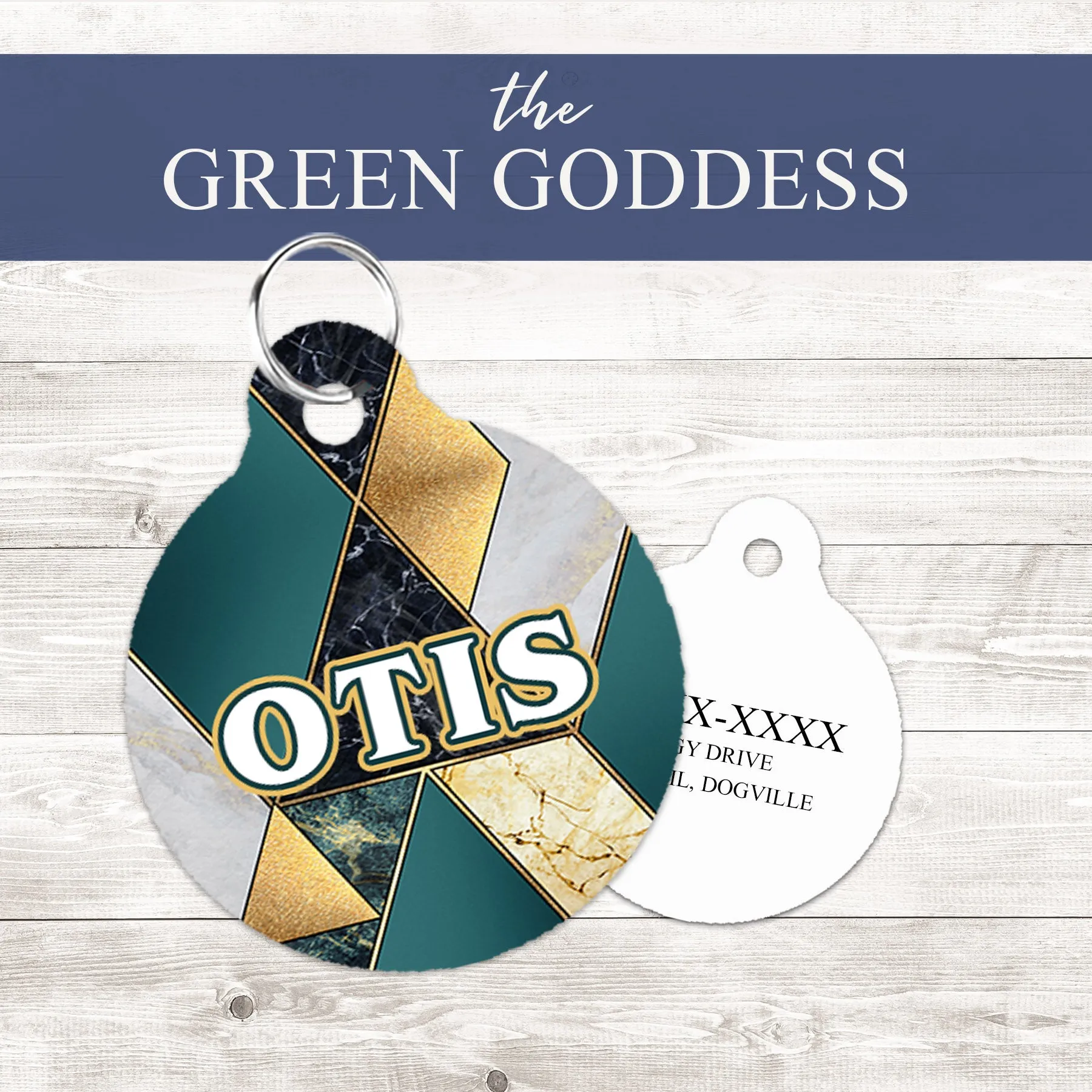 Pet ID Tag | The Green Goddess