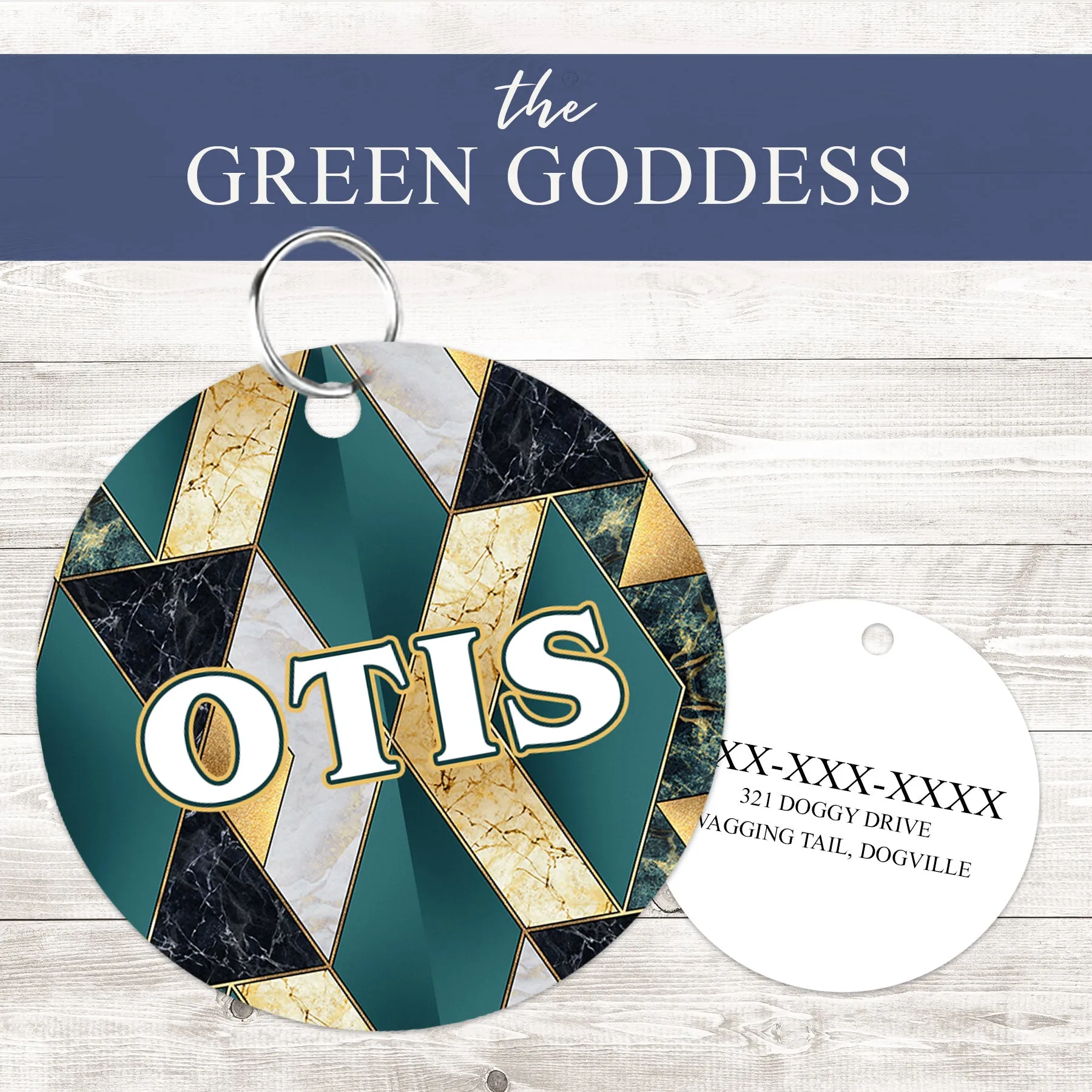 Pet ID Tag | The Green Goddess