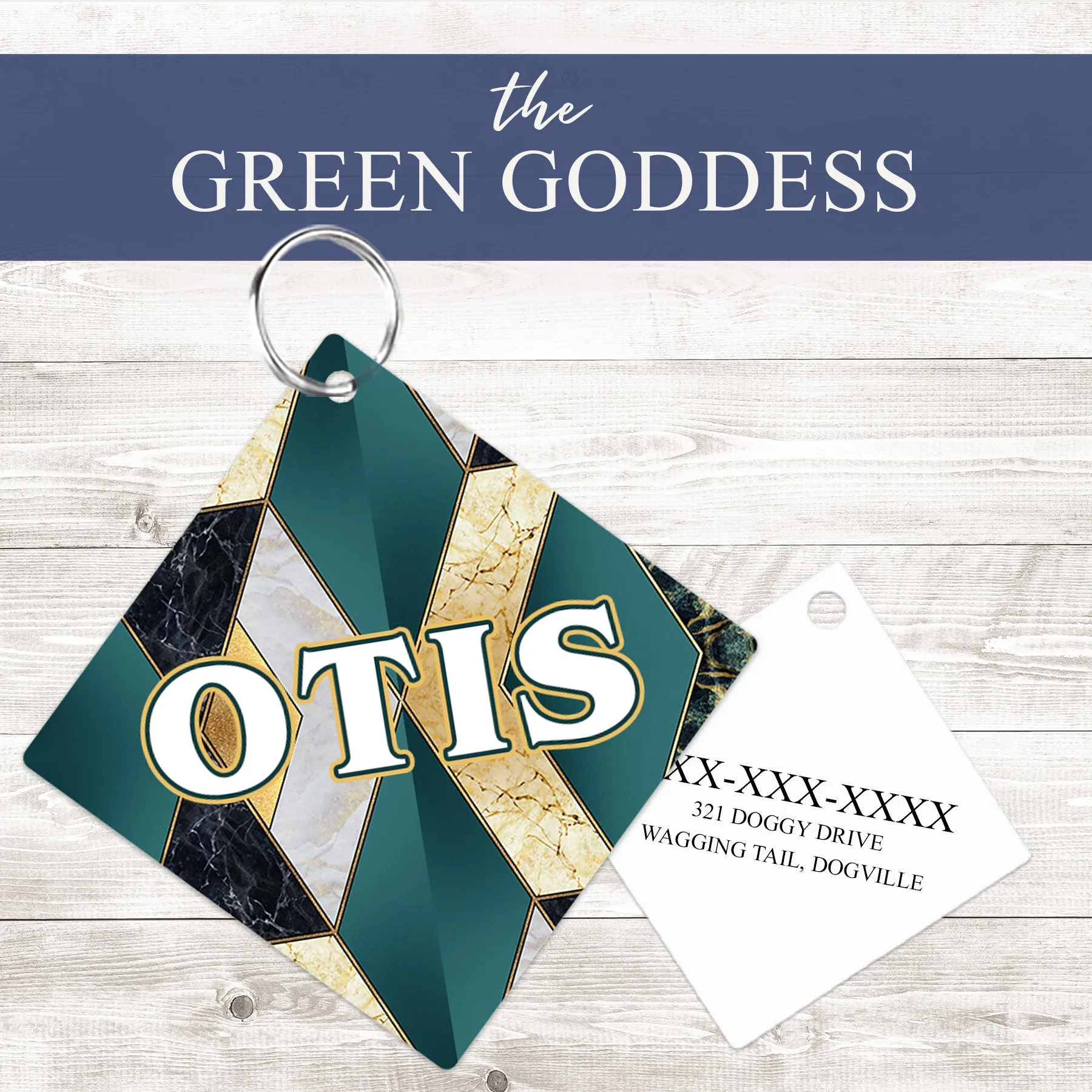 Pet ID Tag | The Green Goddess