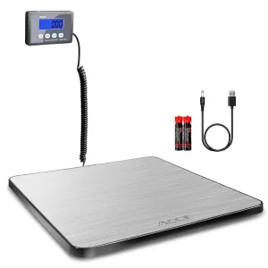 Postage Scale 400lb, Mail Scale, Digital Postal Scale with Hold/auto-Off/Tare Function, Shipping Scale for Packages/Small Business/Luggage/Office, Heavy Duty Scale with Batteries & USB Cable