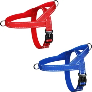 rabbitgoo Dog Harness No Pull, Quick Fit for Large Dogs with Soft Padded Handle, Chest Adjustable Reflective Pet Vest, No Choke Escape Proof for Walking Training