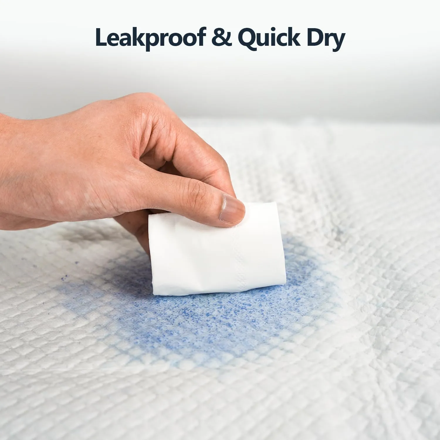 SUNKISS TrustPlus 36" x 34" Disposable Underpads for Incontinence, Super Absorbent Leakproof Bed Pads, Furniture Protectors, Pee Pads for Adults, Kids, Elderly, and Pets, 20 Count