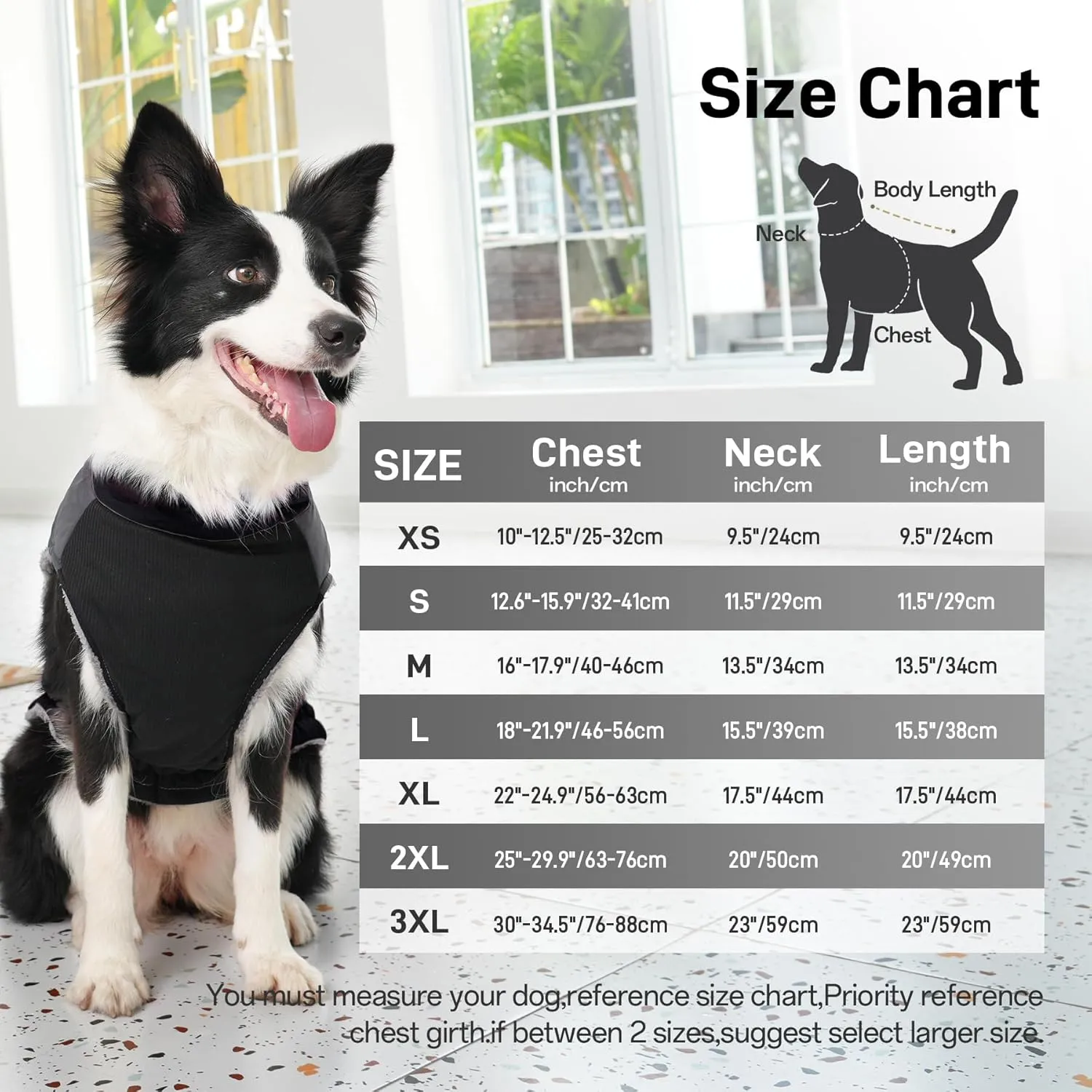 Warm Fleece Dog Coats for Small Dogs,D-Rings Waterproof Puppy Jacket for Cold Winter,Black M