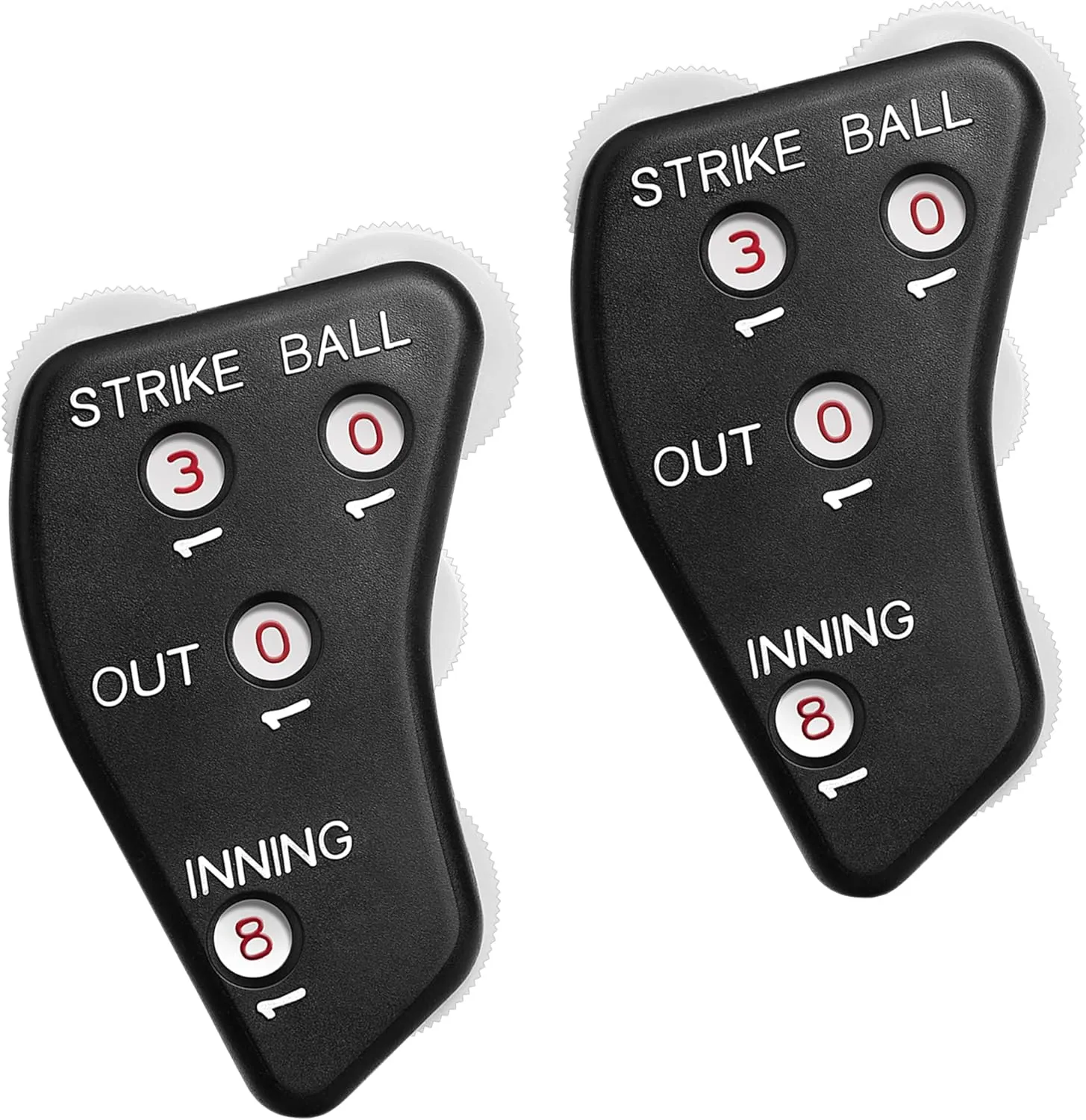 Watayo Wheel Baseball Umpire Clicker, Umpire Indicator Gear, Practical Baseball Counter Clicker for Scorekeeper Recording Outs & Innings Balls