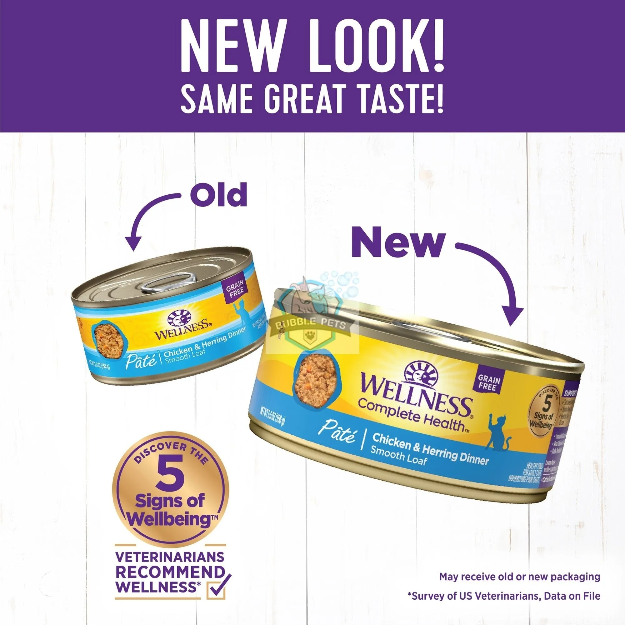 Wellness Complete Health Chicken & Herring Pate Canned Cat Food