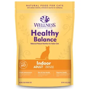 Wellness Healthy Balance Chicken Meal & Rice Recipe Indoor Adult Dry Cat Food