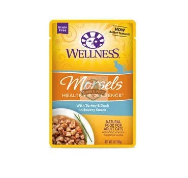 Wellness Healthy Indulgence Morsels Turkey & Duck Wet Cat Food